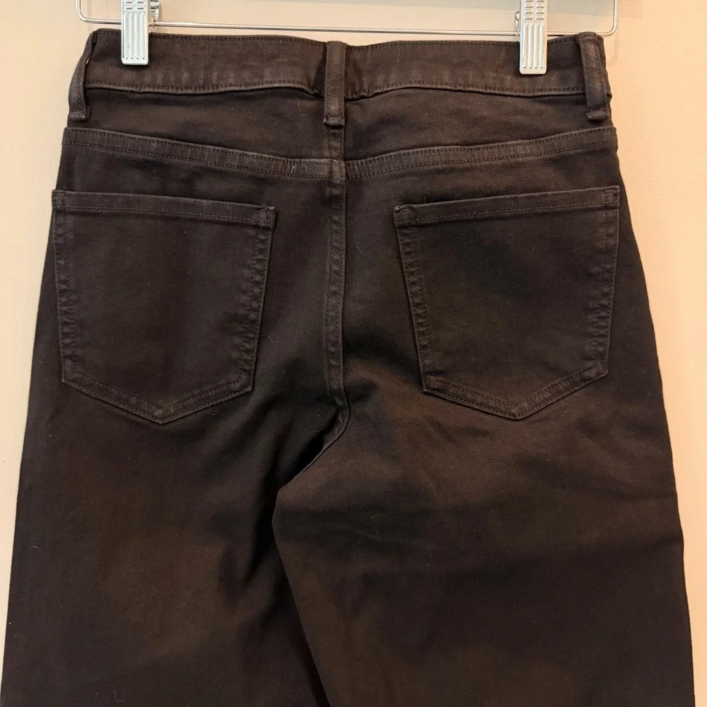 Quince Bella Stretch Wide Leg Jeans Denim Date Trip Vaca Black 26 Regular NWT - Picture 9 of 13